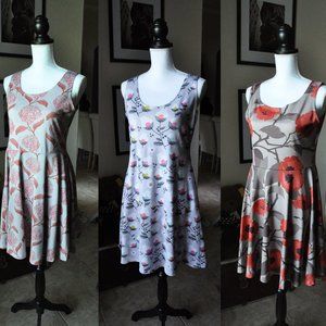 BUNDLE: 3 Floral Skater Dresses